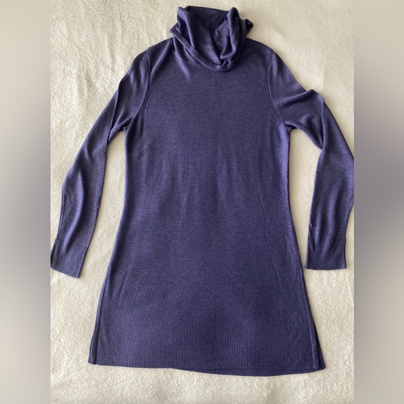 Adrienne Vittadini Women's Cowl Neck Long Sleeve Rib Knit Tunic Sweater - Picture 9 of 12